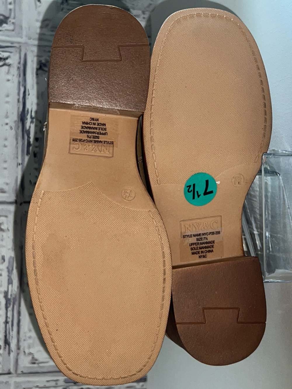 NWT New York & Company Curtis Camel Cutout chunky heel Tall Boots Sz 7.5 Campus - Picture 10 of 16
